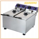 8L + 8L Mini Electric Stainless Steel Fryer